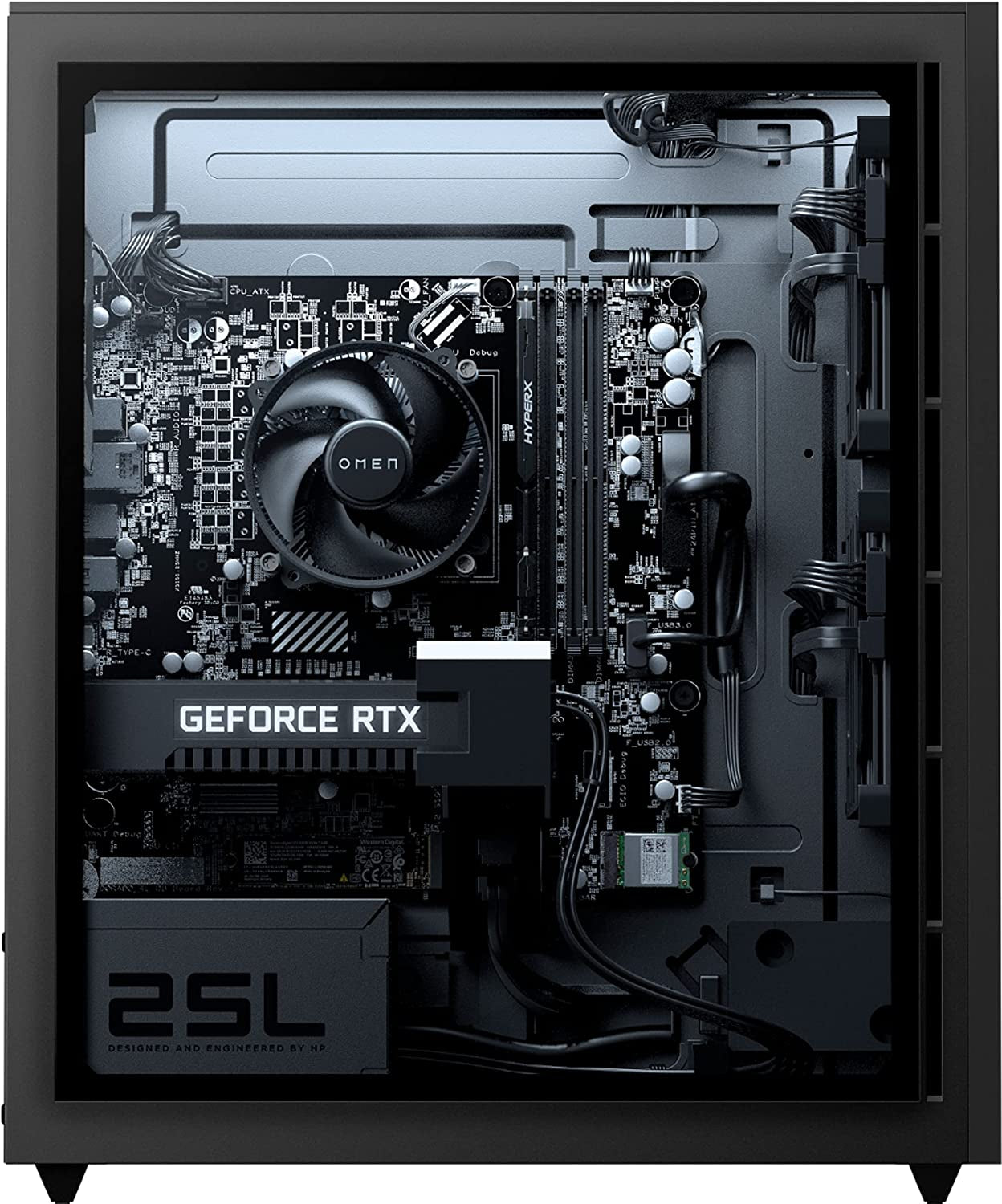 25L Gaming Desktop PC, NVIDIA Geforce RTX 2060, 10Th Generation Intel Core I7-10700F Processor, Hyperx 16 GB RAM, 512 GB SSD and 1 TB Hard Drive, Windows 10 Home (GT12-0060, 2020), Shadow Black